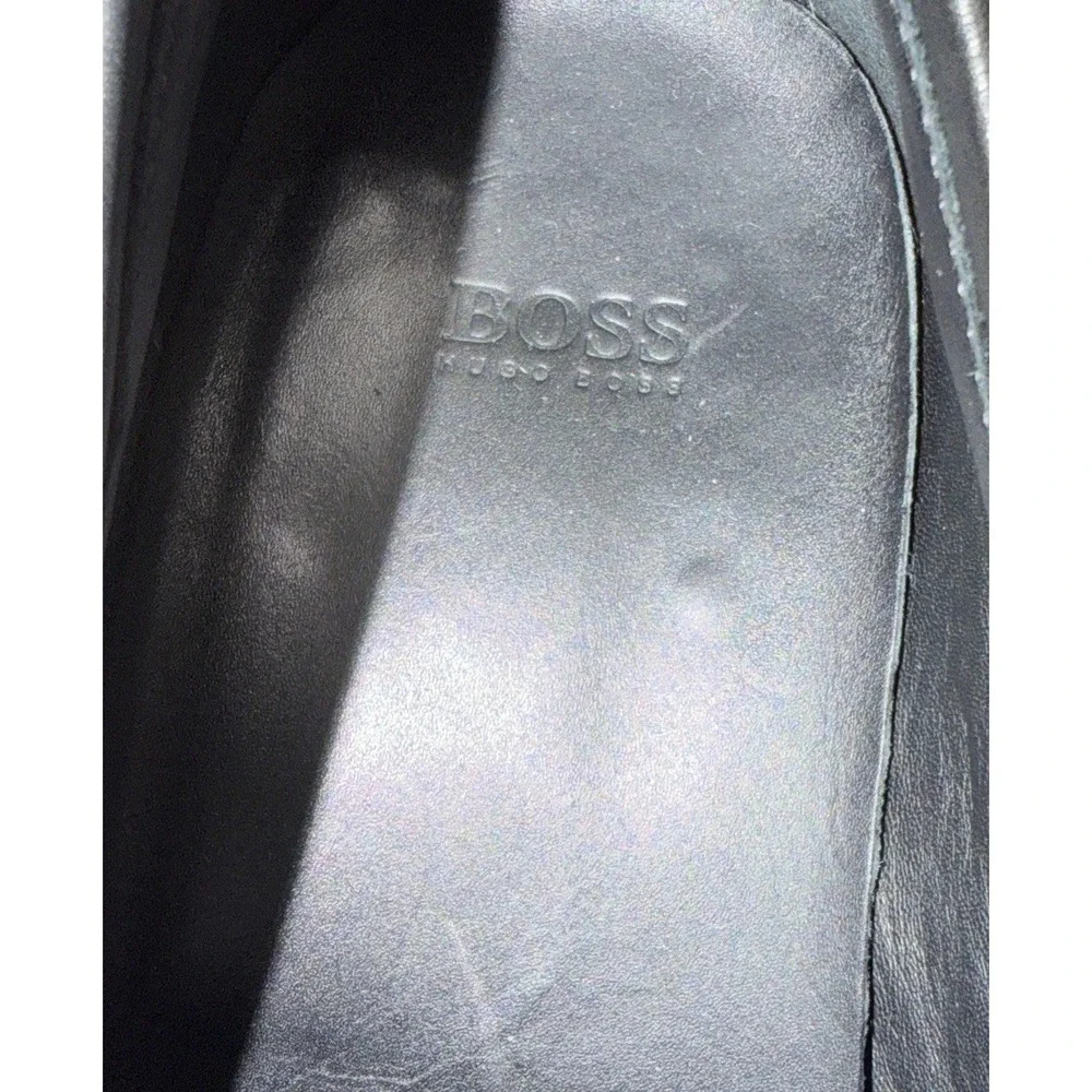 Hugo Boss Men's Carl Black Horse Bit Leather Loafers Dress Shoes US Size 10.5